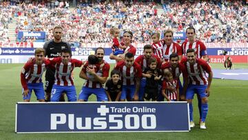 Formaci&oacute;n del Atl&eacute;tico ante el Deportivo.