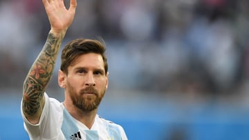 Leo Messi, la gran estrella de Argentina.