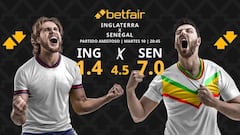 Inglaterra vs. Senegal: horario, dónde ver, pronósticos y estadísticas