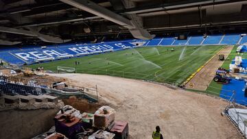 El nuevo césped del Santiago Bernabéu. (Javier Caireta-Serra).
