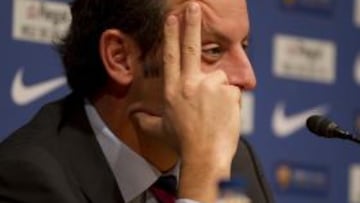 Sandro Rosell asegura que el Barça "tiene sus horarios"