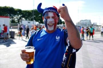 Gran ambiente en la previa de la final de la Eurocopa