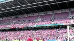 Fiesta en Bilbao antes del viaje del Athletic a Valencia