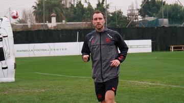 Christian Eriksen en Marbella Football Center.