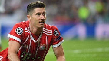 Lewandowski, ante el Real Madrid.