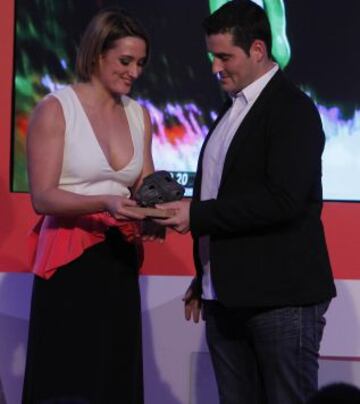 David Cal recibiendo el premio del deporte del Diario As en 2012