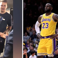 Doncic sigue cumpliendo sueños: miren la cara de ilusión por un autógrafo de LeBron