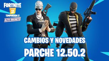 Fortnite - Notas del parche 12.50.2: cambios y novedades