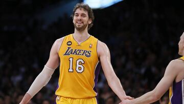 Pau Gasol, durante un partido de la NBA de Los Ángeles Lakers