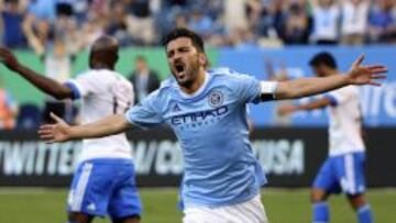 David Villa con la camiseta del NYCFC.