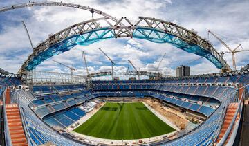 Official photographs of construction work on the Santiago Bernabéu. October 2020.