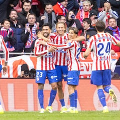 El Atleti de Simeone se asoma al espejo del Barça de Guardiola