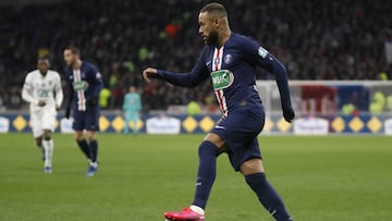 Neymar, en un partido con el PSG.