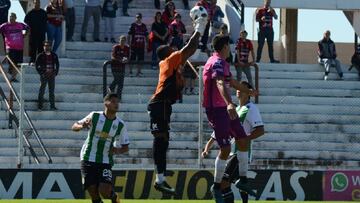 Iv&aacute;n Mauricio Arboleda durante el partido entre Banfield y Patronato por Superliga Argentina