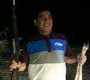 Maradona incendia 'Twitter' con una foto de caza