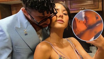 El apasionado beso de Bad Bunny con su novia en pleno concierto que da la vuelta al mundo