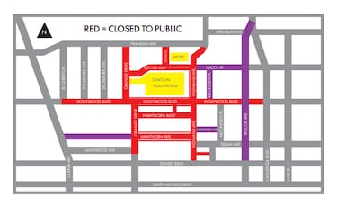 Las calles que cerrarn en Los ?ngeles por los premios Oscar 2024