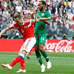 Así fue la humillación de Rusia a la Arabia Saudita de Pizzi