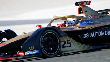 Jean-Eric Vergne, con el DS Techeetah en Cheste.