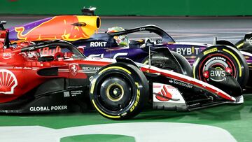 Charles Leclerc (Ferrari SF23) y Max Verstappen (Red Bull RB19). Las Vegas, Estados Unidos. F1 2023.