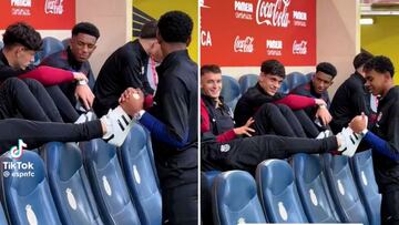 ‘Cazan’ a los canteranos del Barça hablando de zapatillas y Balde suelta esta respuesta que se hace viral: humildad extrema