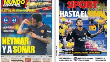 La prensa de Barcelona no tira todavía el título de Liga