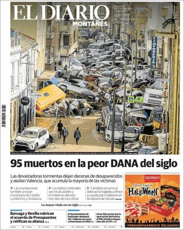 ¡°No camin¨¢is solos¡±: la prensa copa sus portadas con la cat¨¢strofe de la DANA