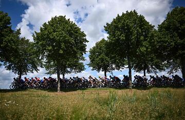 El pelotón durante la segunda etapa del Tour de Francia 2022.