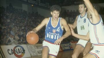 Drazen Petrovic, durante un amistoso previo al Mundial contra Francia.