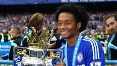 Cuadrado levant&oacute; dos trofeos con el Chelsea el semestre pasado: la Copa de la Liga y la Premier League.