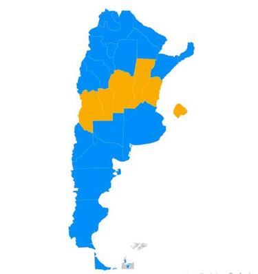 Elecciones Argentina: el mapa electoral y su parecido con la camiseta de Boca