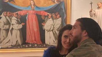 Ramos y Pilar Rubio y su pasión por la pintura les lleva al Museo de Bellas Artes de Sevilla.