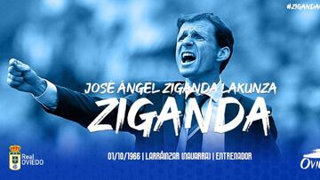 El 'Cuco' Ziganda, nuevo entrenador del Oviedo.