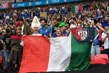 Aficionados se la selecci¨®n de Italia.