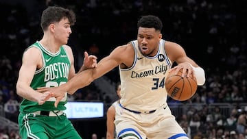 Hugo González y Giannis Antetokounmpo -