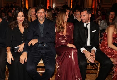 Mamen Sanz, Raúl González Blanco, Helen Lindes y Rudy Fernández durante la gala de entrega de los Premios Hombres del Año Esquire en el Casino de Madrid.
