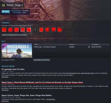 La sección de noticias de Steam promociona exclusivas de Epic Games Store por error