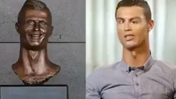 Efecto viral: ¡el busto se apodera de Cristiano Ronaldo y habla!