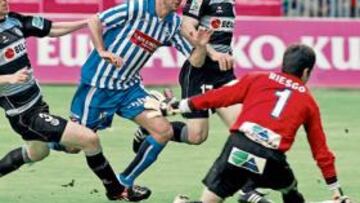 <b>DE INFARTO. </b>El Alavés consiguió dar la vuelta al resultado en el tramo final del encuentro.