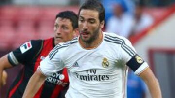 Higuaín marcó un gol en el 0-6 ante el Bournemouth.