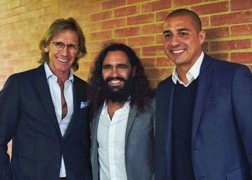 Los tres exjugadores estuvieron en Bogotá durante el mes de mayo participando de la Cumbre Novo Fútbol.