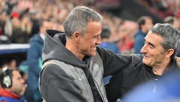 10/12/25 PARTIDO CHAMPIONS LEAGUE
FASE LIGA FASE GRUPOS JORNADA 6
ATHLETIC DE BILBAO - PSG PARIS SAINT GERMAIN
LUIS ENRIQUE SALUDO ERNESTO VALVERDE