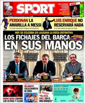 Portadas de la prensa deportiva