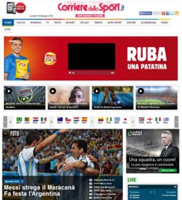 Portadas de la prensa extranjera