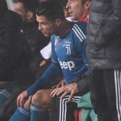 Así fue el enfado de Cristiano con Sarri por sacarle del campo