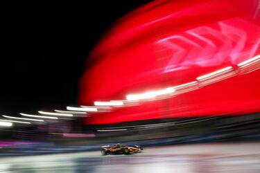 El piloto británico de McLaren, Lando Norris, durante el Gran Premio de Las Vegas de la Fórmula 1.