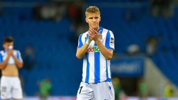 Odegaard, tras un partido con la Real Sociedad.