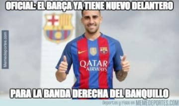 Los mejores memes del fichaje de Alcácer por el Barcelona