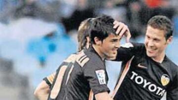 <b>IMPLACABLE. </b>Villa volvió a marcar y el Valencia ya suma seis victorias seguidas en Liga.