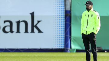 Pablo Mach&iacute;n, entrenador del Espanyol, en la v&iacute;spera del partido contra el Atl&eacute;tico de Madrid.